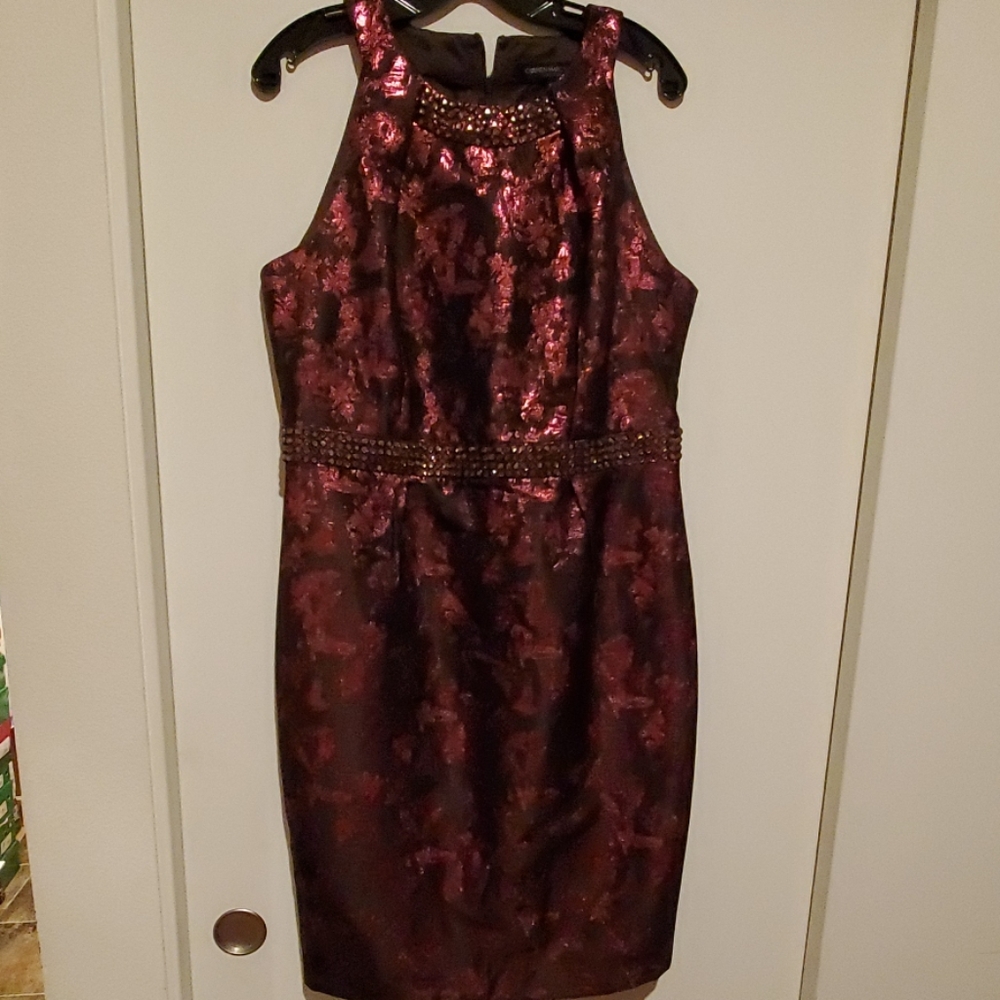 Carmen Marc Valvo Embellished womens Dress sz. 14